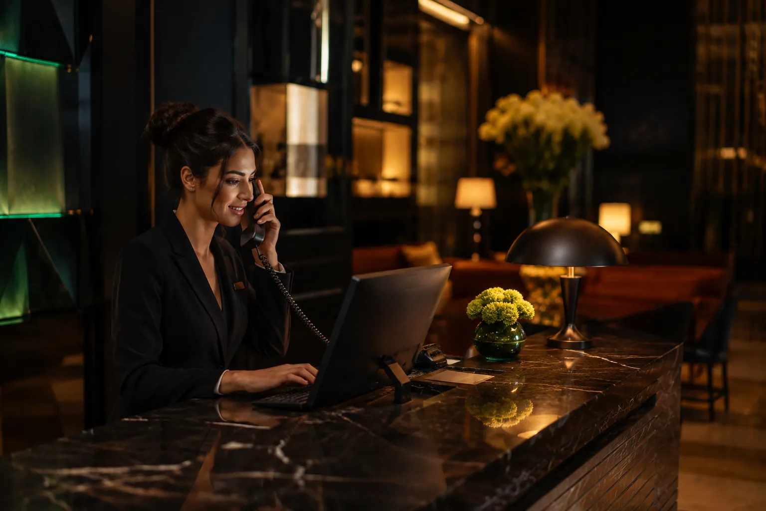 Hotels team handling customer bookings